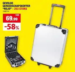 Hubo Gevulde gereedschapskoffer rojo aanbieding