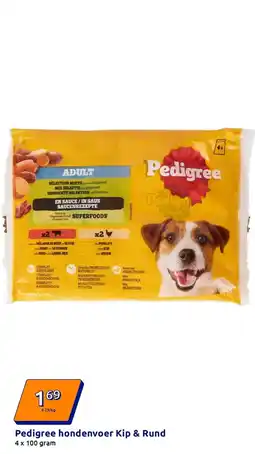 Action Pedigree hondenvoer Kip & Rund aanbieding
