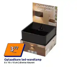 Action Oplaadbare led-wandlamp aanbieding