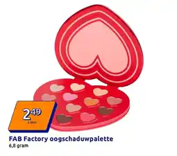 Action FAB Factory oogschaduwpalette aanbieding