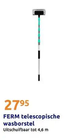 Action FERM telescopische wasborstel aanbieding