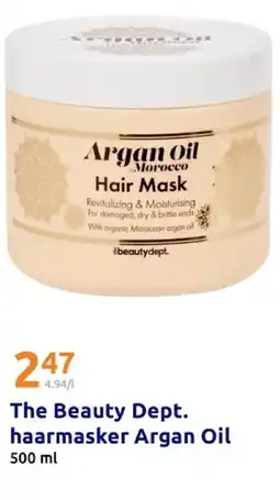 Action The Beauty Dept. haarmasker Argan Oil aanbieding