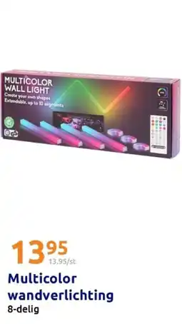 Action Multicolor wandverlichting aanbieding