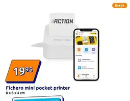 Action Fichero mini pocket printer aanbieding