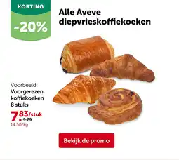 AVEVE Voorgerezen koffiekoeken 8 stuks aanbieding