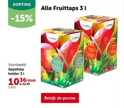 AVEVE Appelsap helder 3 l aanbieding