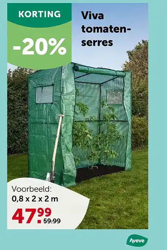 AVEVE Viva tomatenserres aanbieding