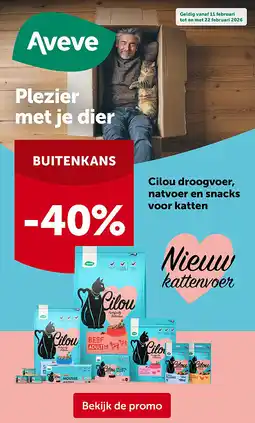 AVEVE Cilou droogvoer, natvoer en snacks voor katten aanbieding