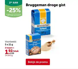 AVEVE Bruggeman droge gist 5 x 11 g aanbieding