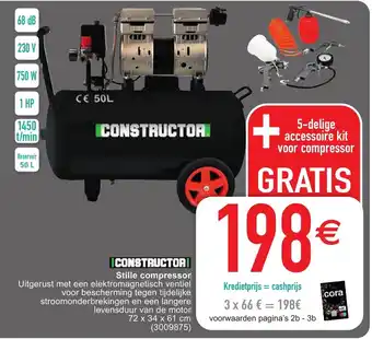 Constructor Stille compressor 50 L