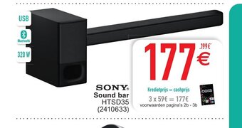 Cora Sony Sound bar HTSD35 aanbieding