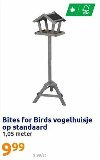 Action Bites for birds vogelhuisje op standaard aanbieding