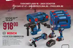 Meno Bosch 4 Delige Accu Combopack GBA aanbieding