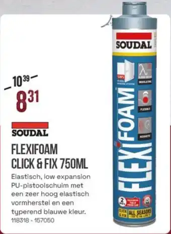 Soudal Flexifoam Click & Fix