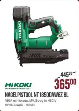 Meno Hi Koki Nagelpistool nNT 1850DAW6Z BL aanbieding
