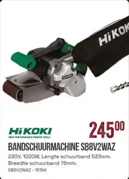 Meno Hi Koki Bandschuurmachine SB8V2WAZ aanbieding