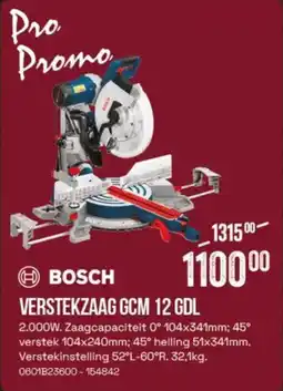 Meno Bosch Verstekzaag GCM 12 GDL aanbieding