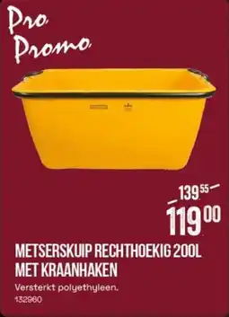 Meno Metserskuip Rechthoekig met Kraanhaken aanbieding