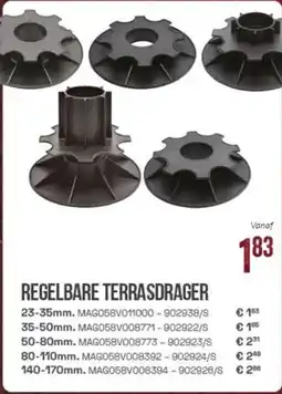 Meno Regelbare terrasdrager aanbieding