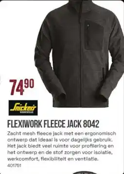 Meno Snickers Flexiwork Fleece Jack 8042 aanbieding