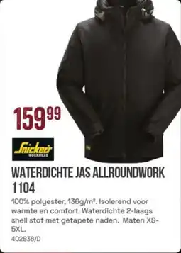 Meno Snickers Waterdichte Jas Allroundwork 1104 aanbieding