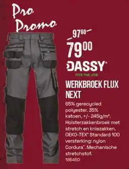 Meno Dassy Fits the Job Werkbroek Flux Next aanbieding