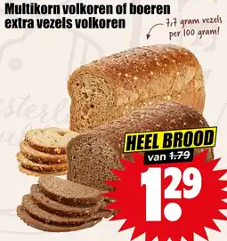 Dirk Multikorn volkoren of boeren extra vezels volkoren aanbieding