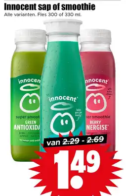 Dirk Innocent Sap of Smoothie aanbieding