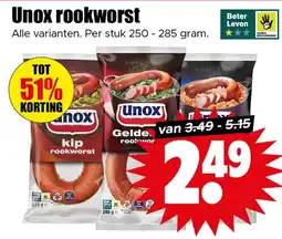 Dirk Unox rookworst aanbieding