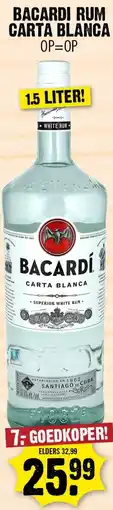 Dirk Bacardi Rum Carta Blanca aanbieding