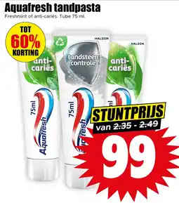 Dirk Aquafresh Tandpasta aanbieding