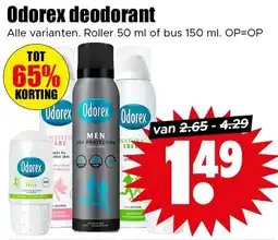 Dirk Odorex Deodorant aanbieding