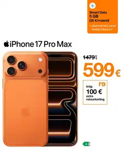 Orange Apple iPhone 17 Pro Max aanbieding