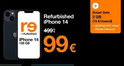 Orange Refurbished iPhone 14 aanbieding