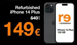 Orange Refurbished iPhone 14 Plus aanbieding