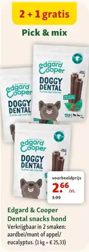 Maxi Zoo Edgard & Cooper Dental snacks hond aanbieding