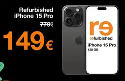 Orange Refurbished iPhone 15 Pro aanbieding