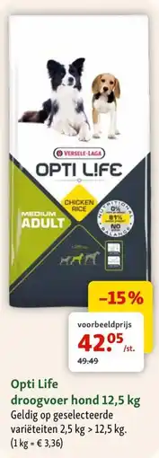 Maxi Zoo Opti Life droogvoer hond aanbieding