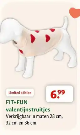 Maxi Zoo Fit+fun valentijnstruitjes aanbieding