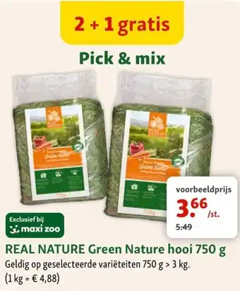 Maxi Zoo Real nature green nature hooi aanbieding