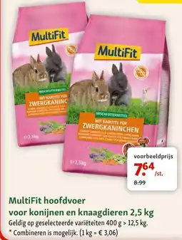 Maxi Zoo MultiFit hoofdvoer aanbieding