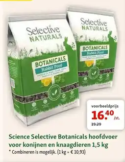 Maxi Zoo Science Selective Botanicals aanbieding