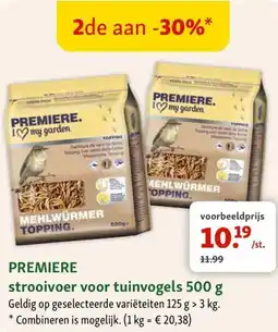 Maxi Zoo Premiere strooivoer voor tuinvogels aanbieding