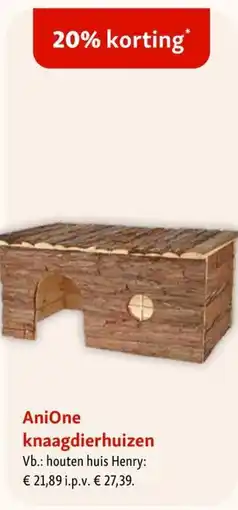 Maxi Zoo AniOne knaagdierhuizen aanbieding