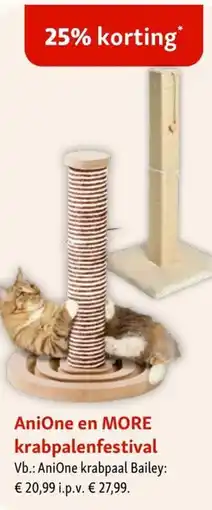 Maxi Zoo Anione en more krabpalenfestival aanbieding