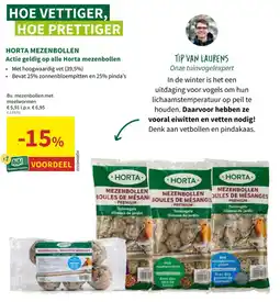 Horta Horta Mezenbollen Actie geldig op alle Horta Mezenbollen aanbieding