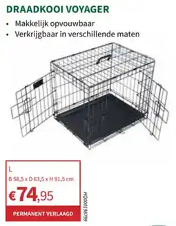 Horta Draadkooi Voyager L cm aanbieding