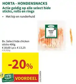 Horta Horta Hondensnacks aanbieding
