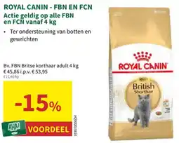 Horta Royal Canin FBN en FCN aanbieding