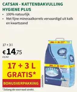 Horta Catsan Kattenbakvulling Hygiene Plus aanbieding